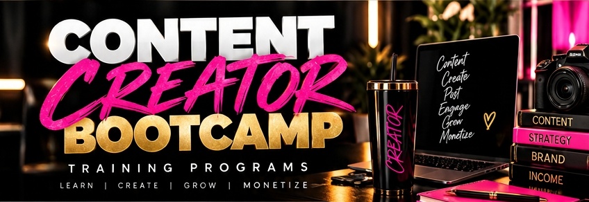 Content Creator Bootcamp — Training Programs. Learn, create, grow, monetize.